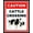 Warning Sign 2, variant on Caution Cattle Crossing Sign, 8"x12" Cows Farm Farming Notice Metal Plaque, Slow Down Road Alert Sign