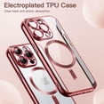 thumbnail image 3 of JETech Electroplated Case for iPhone 13 Pro 6.1-Inch, Camera Lens Full Protection, Compatible with MagSafe Wireless Charging, Shockproof Soft TPU Phone Cover (Pink), 3 of 7