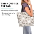 thumbnail image 2 of Fotbe Puppy Bolsa Tote Estética de Lona con Estampado para Mujer - Bolsa Reutilizable de Hombro Casual para Vacaciones, Compras, Trabajo y Gimnasio, 2 of 8