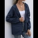 thumbnail image 5 of Impermeables para Mujer, Impermeables, Resistentes Al Viento, Ajustables, con Capucha y Bolsillos. Azul Oscuro L, 5 of 9