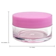 thumbnail image 2 of Beauticom 36 Pieces High Quality 20G/20ML Clear Round Acrylic Cosmetic Product Sample Travel Jars with Flat Top Lids (Pink), 2 of 5