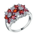 Big Sale! Moiity Ladies Ring Fashion 4 Colors Colorful Wedding Party