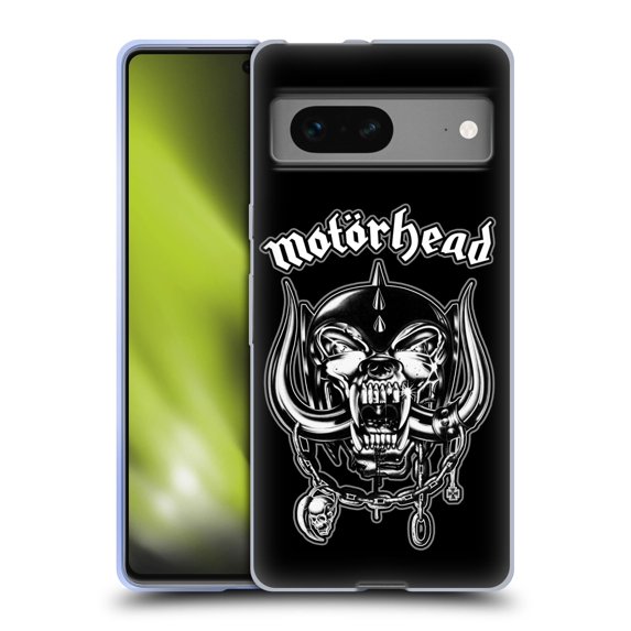 Head Case Designs Officially Licensed Motorhead Graphics Silver War Pig Soft Gel Case Compatible with Google Pixel 7