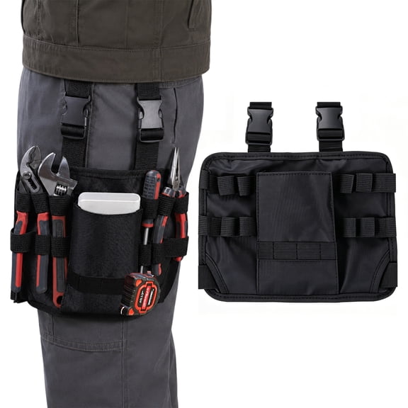 14 inch Tool Pouch Tool Holster with Belt Clip, Nylon Utility Bag for Electrician Repair, Automotive Organizer