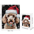 thumbnail image 2 of Poodles Wood Wall Art Wood Decorative for Home Desk Shelf Wall Decor 500 Piece Jigsaw Puzzle for Adults 15"x21", 2 of 8