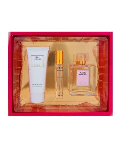 Paris Mademoiselle Perfume for Women 3 Piece Set; Perfume 3.4 Fl. 0z, Mini  Perfume .07 Fl. Oz. And Moisturizing Lotion - Walmart.com