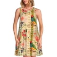 thumbnail image 1 of Disketp Vintage Bird para Vestido sin Mangas para Mujeres, Vestidos de Verano para Mujeres, Casual y Holgado para la Playa, 1 of 7