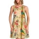 thumbnail image 1 of Easygdp Vintage Bird para Vestido Transpirable de Mujer, Vestido Suelto de Manga Corta con Pliegues y Bolsillos para el Verano, 1 of 7