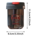 thumbnail image 3 of Large Capacity Water Bottle with Handle Leakproof PC Marker Motivational Jug for Outdoor Camping and Fitness for Men and Women, 3 of 9