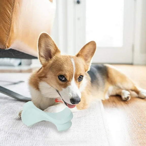 Dog Chew Toys for Aggressive Chewers Tough Natural Rubber Bone Toy for Large Dogs Molar Teeth Cleaning Durable Playing Solutions