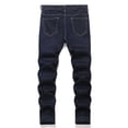 thumbnail image 3 of Boy's Skinny Ripped Jeans Destroyed Distressed Stretch Slim Fit Denim Pants Navy 13 Y-14 Y, 3 of 7