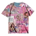 thumbnail image 3 of TayIor Sw1ft Chemises, Tylor Sw1ft Merch, Tylor Sw1ft, Chemises Blouse à Manches Courtes à Col Rond Imprimées Décontractées de Mode pour Femmes, T-Shirts Graphiques pour Amatrices de Musique pour Femmes TKFASHION Rose m, 3 of 4