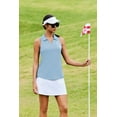 thumbnail image 5 of Pinspark Womens Sleeveless Golf Polo Shirts UPF 50+ V Neck Tennis Top Collared Solid Athletic Tee Lightweight Racerback Sports Tank Tops for Women, 5 of 8