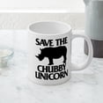 thumbnail image 5 of CafePress - Save The Chubby Unicorn - 20 Oz White Ceramic Mega Mug, 5 of 5