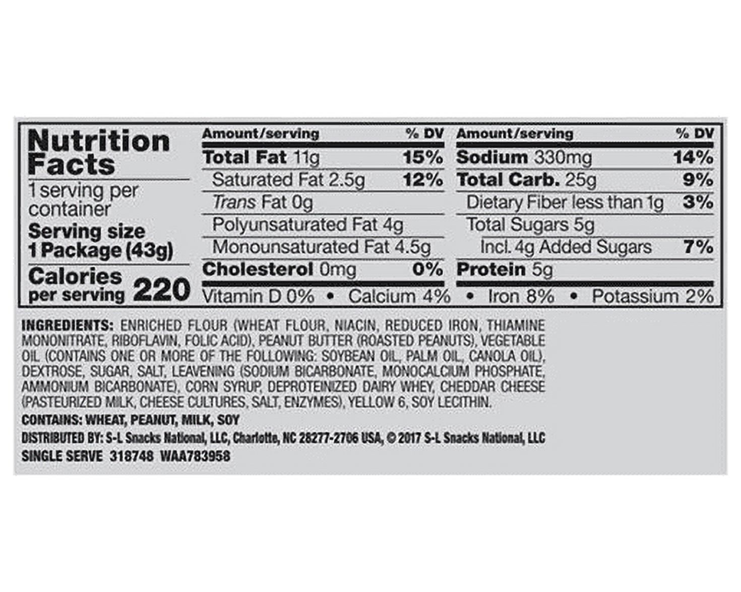 Lance ToastChee Peanut Butter Crackers (1.52 oz., 40 ct.)