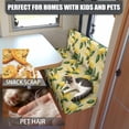 thumbnail image 5 of Uorisanigo Lemon Rv Couch Covers Washable Elastic Couch Cushion Slipcovers Anti-Slip Camper Cushion Cover Booth Seats for Trailer Including 1 Backrest Cover & 1 Bench Cover, 5 of 7