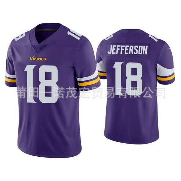 Vikings Jersey, Football Jersey Vikings 19# Thielen 14# 18#JEFFERSON 8#-sebneei