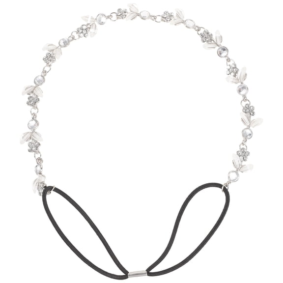 BESTYASH Leaf Rhinestone Hairband for Women and Girls, Alloy Headband, Ideal for Weddings and Special Events, 325mm