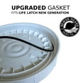 thumbnail image 3 of Upgraded Replacement Gasket O-Ring for New Generation Life Latch Screw Top Pail with Lid - 3.5 Gallon Bucket, 3 of 4