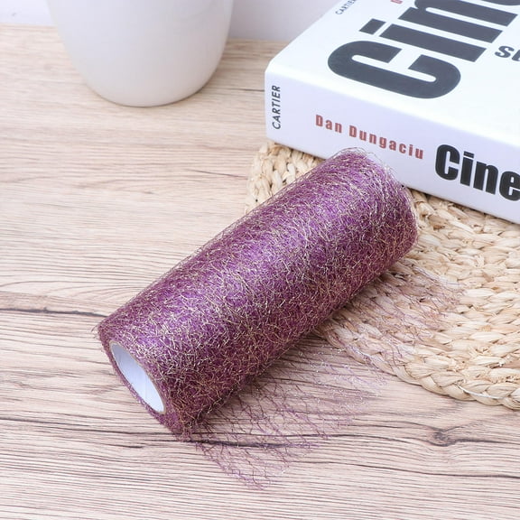 GOOHOCHY DIY Lace Fabric for Wedding Organza Fabric 1pcs Purple