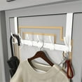 thumbnail image 2 of Fmxomd Over The Door Hooks, Door Hanger Hooks for Hanging, Over The Doors Towel Racks for Bathroom, Coat Rack Dorm Essentials (1Pack, White), 2 of 7