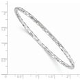thumbnail image 2 of 14K White Gold bracelet Bangle 36 mm Polished, 2 of 4