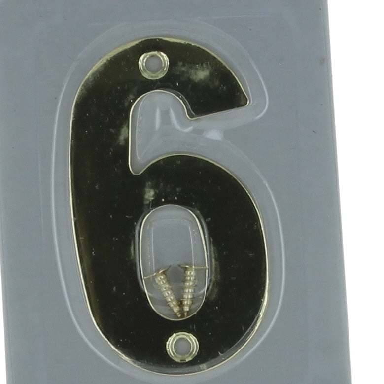 3 Brass Numbers Mailbox House Door Numbers 6 Walmart Com Walmart Com