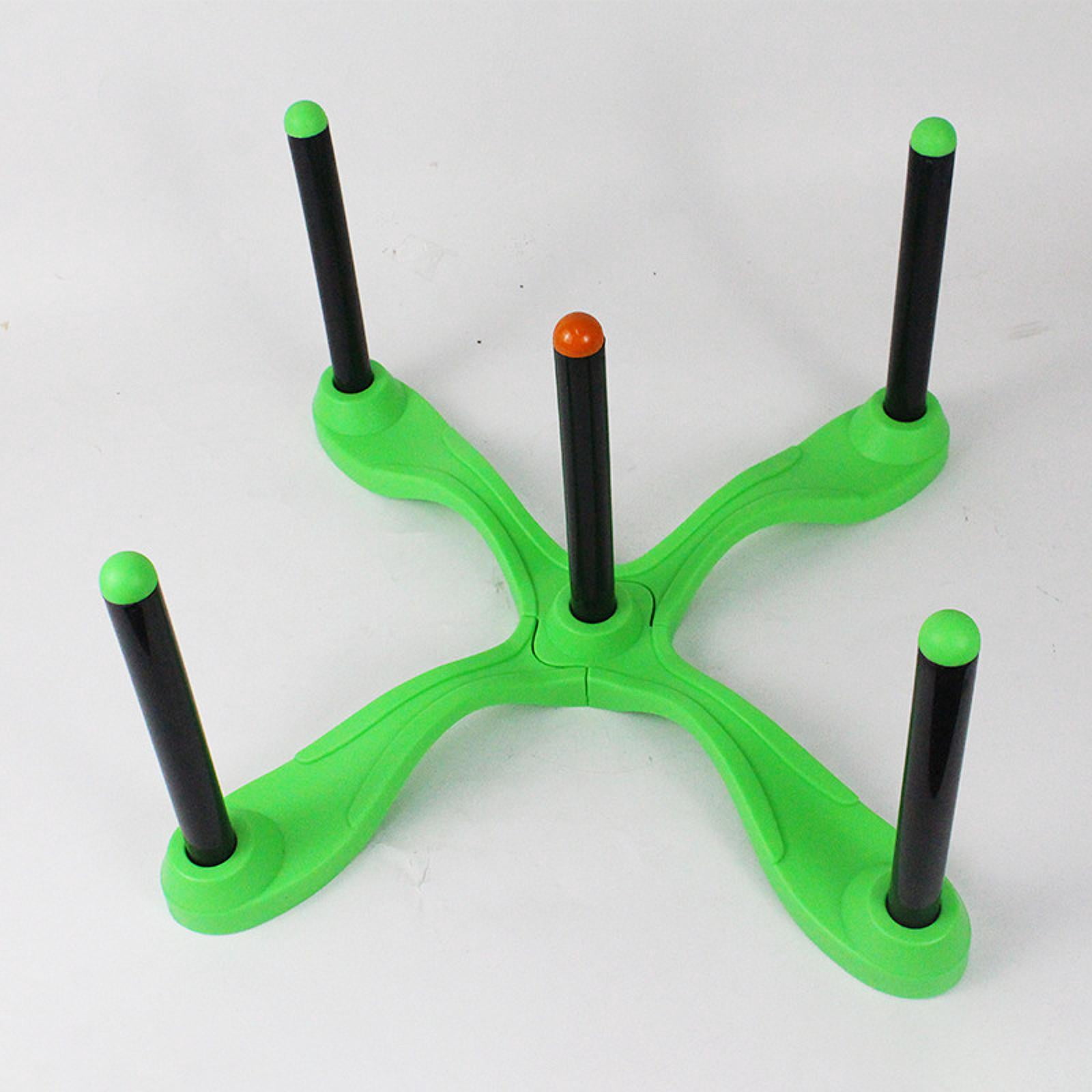 Wswqop Throwing Rings Game Set Ring Tossing Playset Interactive Sport Activity Fun Yard