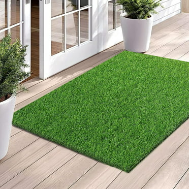 4-Pack Artificial Grass Mat Squares, 12x12-Inch Fake Turf Tiles for ...
