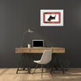 thumbnail image 3 of Del Sol, Ani 14x11 White Modern Wood Framed Museum Art Print Titled - Dog With A Butterfly Friend, 3 of 4