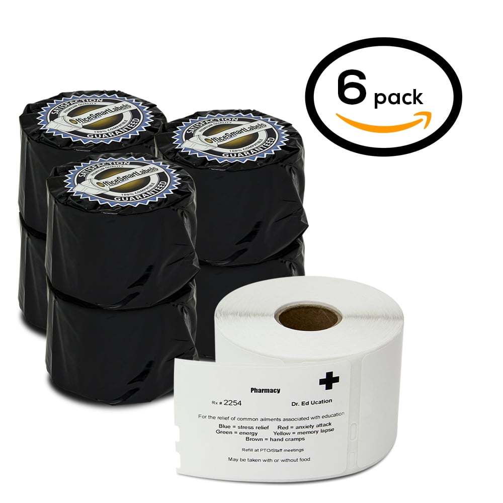4 Rolls of 400 Media/Badge Labels in Cartons for DYMO® LabelWriters® 30324 