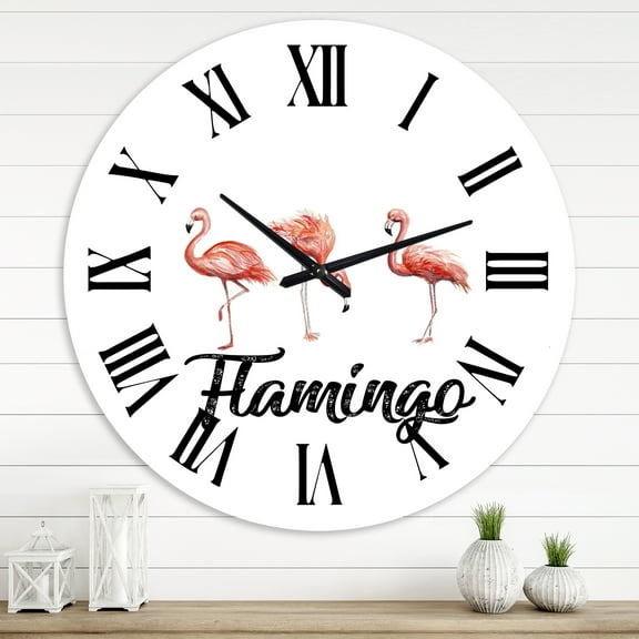 Designart 1 in Farmhouse Wall Clock