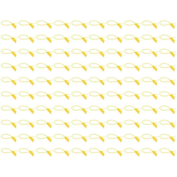 100 Plastic Tamper Seals, Numbered Zip Ties Tags,Disposable Self Locking Signage for ,Shipping,250mm E