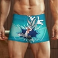 thumbnail image 2 of Looney Tunes Bugs Bunny Mens Boxer Briefs Active Stretch Breathable Underwear, Comfortable Gym Boxer Briefs, 2 of 7