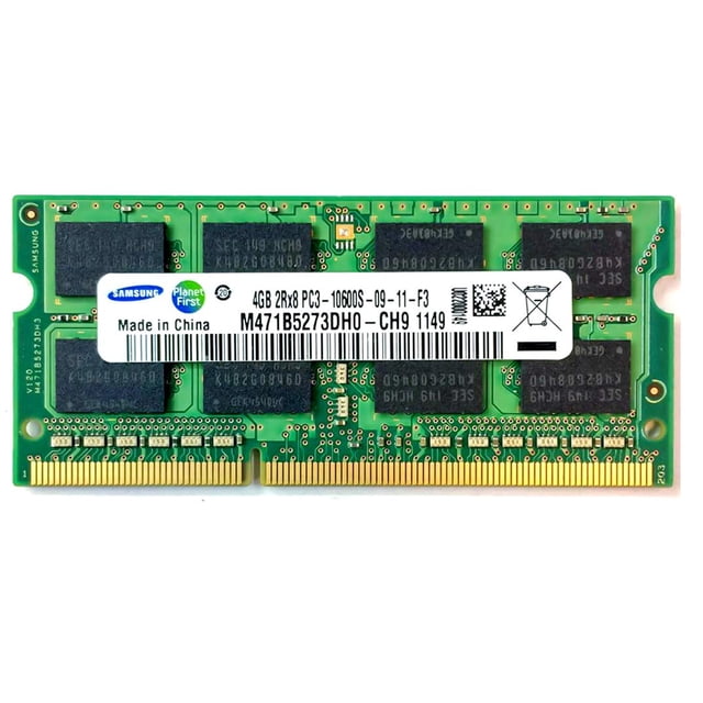 Memoria Samsung DDR3 de 4 GB, 1333 MHz, 204 pines, SODIMM, 1,35 V