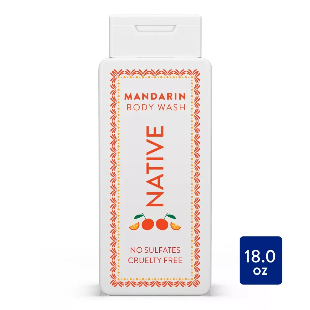 Native Body Wash for Women & Men - Limited Edition Jarritos - Mandarin - 18 fl oz