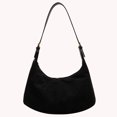 thumbnail image 4 of Moontgen Crescent Bag for Women with Inner Pocket Hobo Bag Zipper Handbag for Work(black), 4 of 9