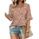 thumbnail image 1 of Top tipo túnica ROSELINLIN Boho para mujer, verano, rosa y floral, 1 of 2