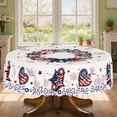 thumbnail image 6 of YingYouFu 4th of July Round Tablecloth, Patriotic Table Cover Waterproof Reusable, Independence Day Decor for Party Home Kitchen Dining Table, 6 of 6