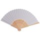 thumbnail image 2 of 200Pzs /Lote Blanco Abanico de Mano Papel Elegante Plegable Favores del Banquete de Boda 21cm (Blanco), 2 of 5