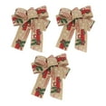 thumbnail image 5 of Seyotauo Large Christmas Wreath Bows, Christmas Burlap Ribbon Bows for Wreaths - Large Tree Topper Bows for Christmas Home Garden Indoor Outdoor Decoration Wreath Ornament Supplies, 5 of 6