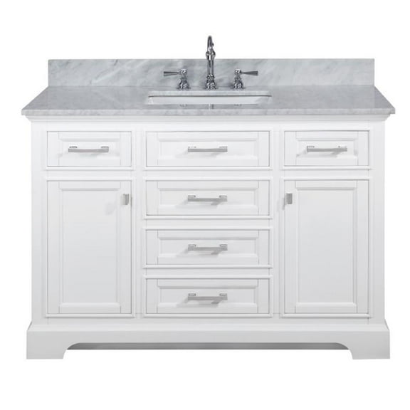 Maklaine 48" Single Vanity in White