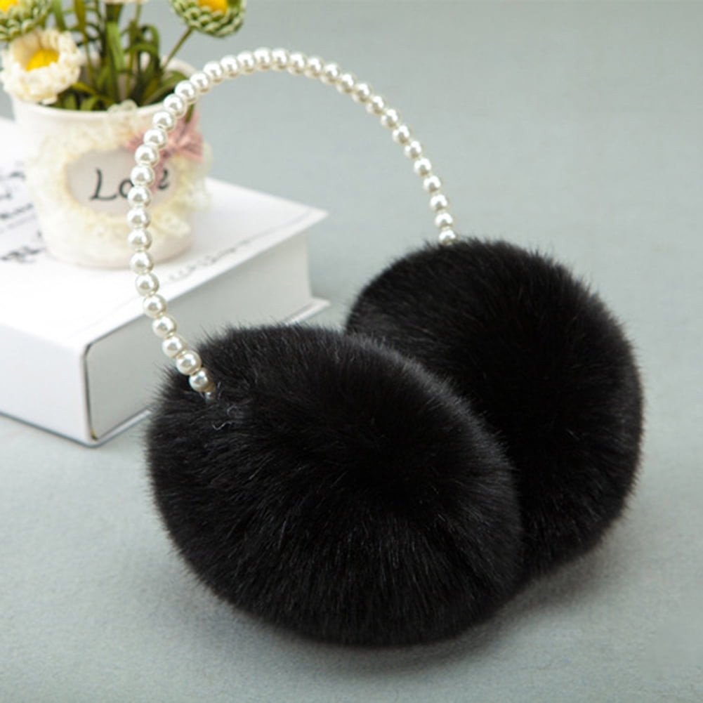 Akoyovwerve Cute Ear Warmers Earmuffs Adjustable Plush Earmuffs Ear Cover Headband For Winter