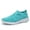 Blue, variant on Women's Walking Shoes - Tennis Athletic Casual Gym Slip-On Lightweight Sneakers