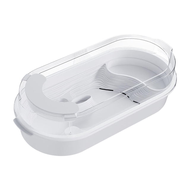 koolsoo Turtle Habitat Tank Feeding Box Amphibians Pets Accessory Small Turtle Basin M