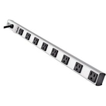 Tripp Lite 8 Right Angle Outlet Bench & Cabinet Power Strip, 24 in. Length, 15ft Cord with 5-15P Plug (PS2408RA),Black/Gray CA2