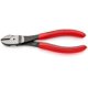 thumbnail image 1 of KNIPEX 74 01 160 SB Pinzas de corte diagonal tipo extra fuerte recubierto de plástico acabado pavonado 160 mm, 1 of 1