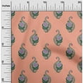thumbnail image 1 of oneOone Organic Cotton Voile Fabric Leaves & Floral Block Print Sewing Fabric BTY 42 Inch Wide, 1 of 4