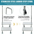thumbnail image 5 of Trendix Step Stool, Bedside Step Stool for High Beds Portable Elderly 2 Steps Stool, 352 lbs Heavy Duty Detachable Lightweight 2 Steps Foot Stool for Adult, Seniors, 5 of 8