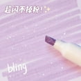 thumbnail image 3 of 6pcs Glitter Highlighter Pens Sparkling Pastel Art Marker for Note-Taking Scrapbook  Painting Stationery, 3 of 17